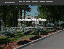 Tablet Screenshot of morningside-village.com